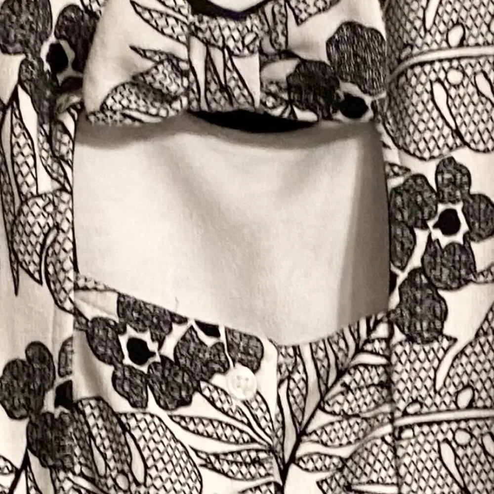 Janie and Jack Black & White Floral Jumper Size 2